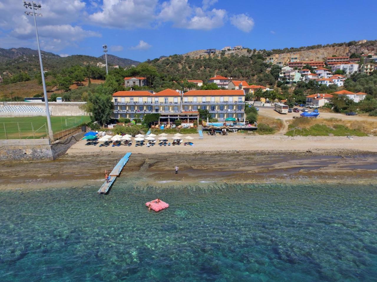 Pebble Beach Hotel Plomari Exterior foto